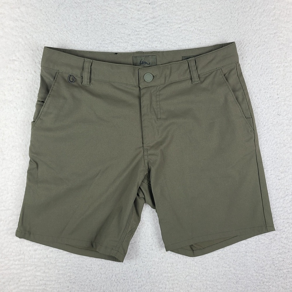 Imperial Motion Liberty Shorts Mens 30x32 Olive Slim Fit 7" Chino IM Performance